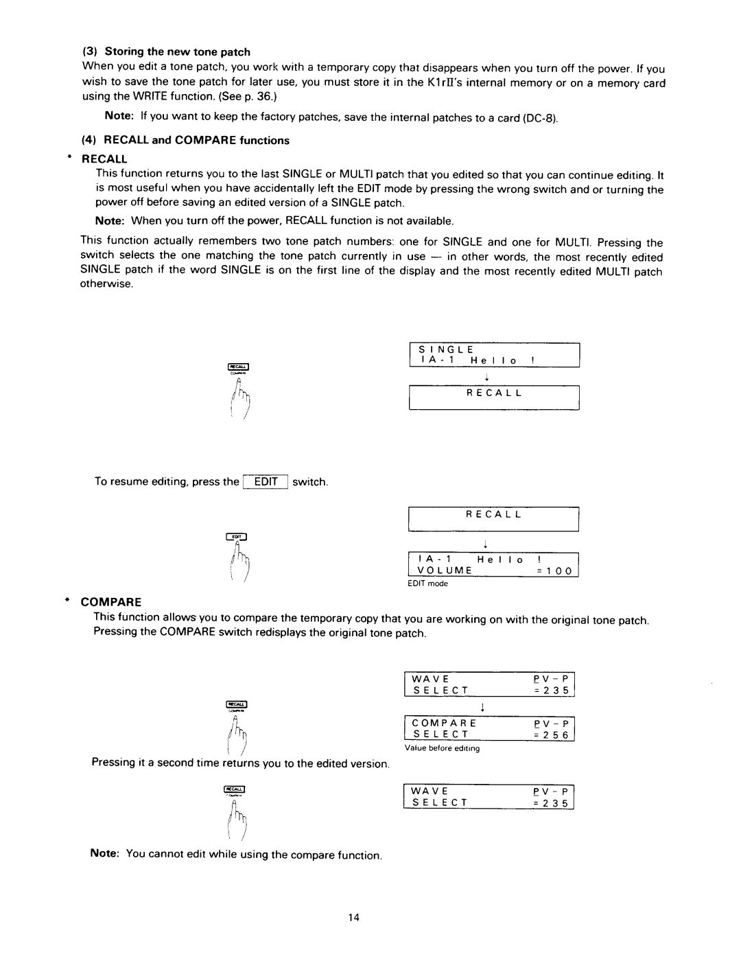 Kawai K1RII manual 