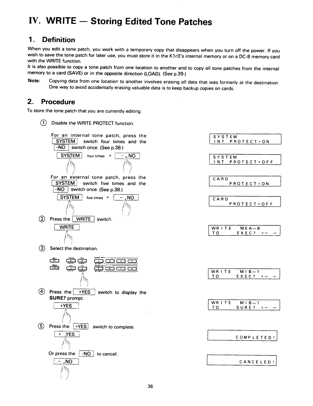 Kawai K1RII manual 