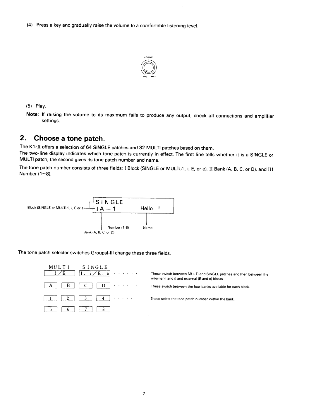 Kawai K1RII manual 