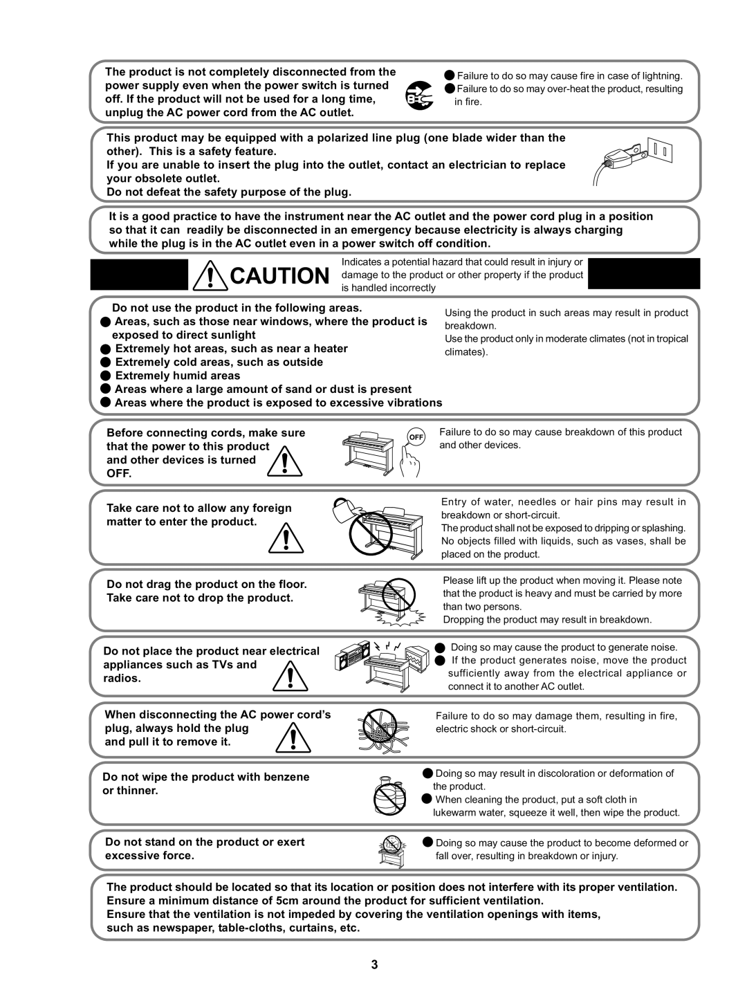 Kawai MP5 manual Is handled incorrectly 