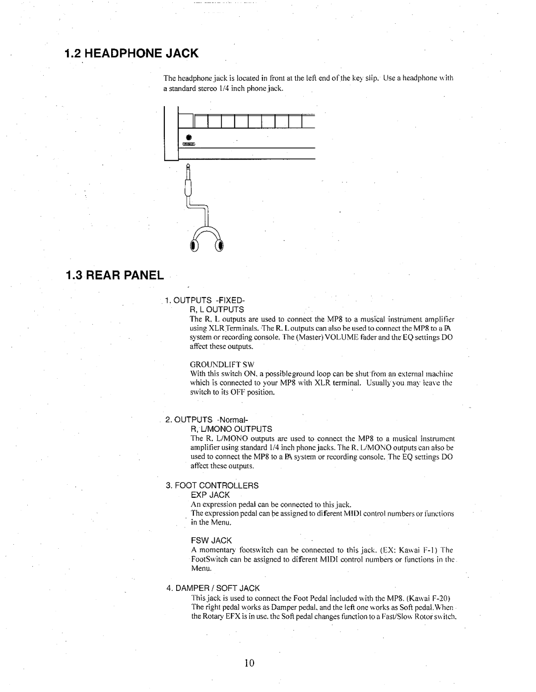 Kawai MP8 manual 