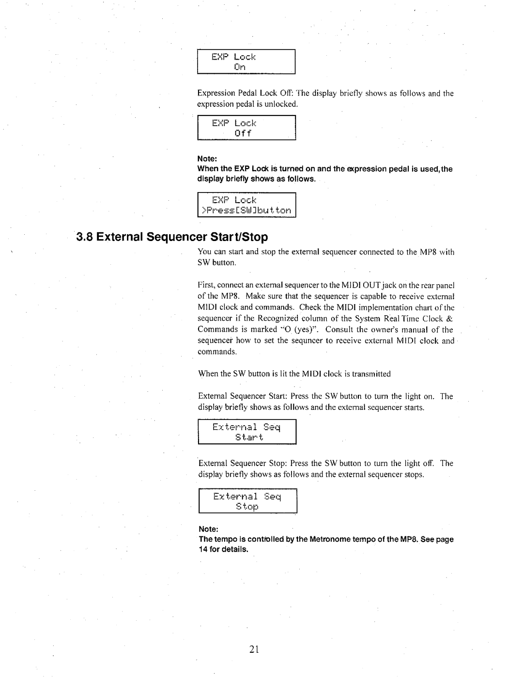 Kawai MP8 manual 