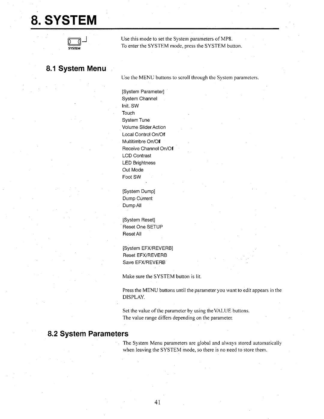 Kawai MP8 manual 