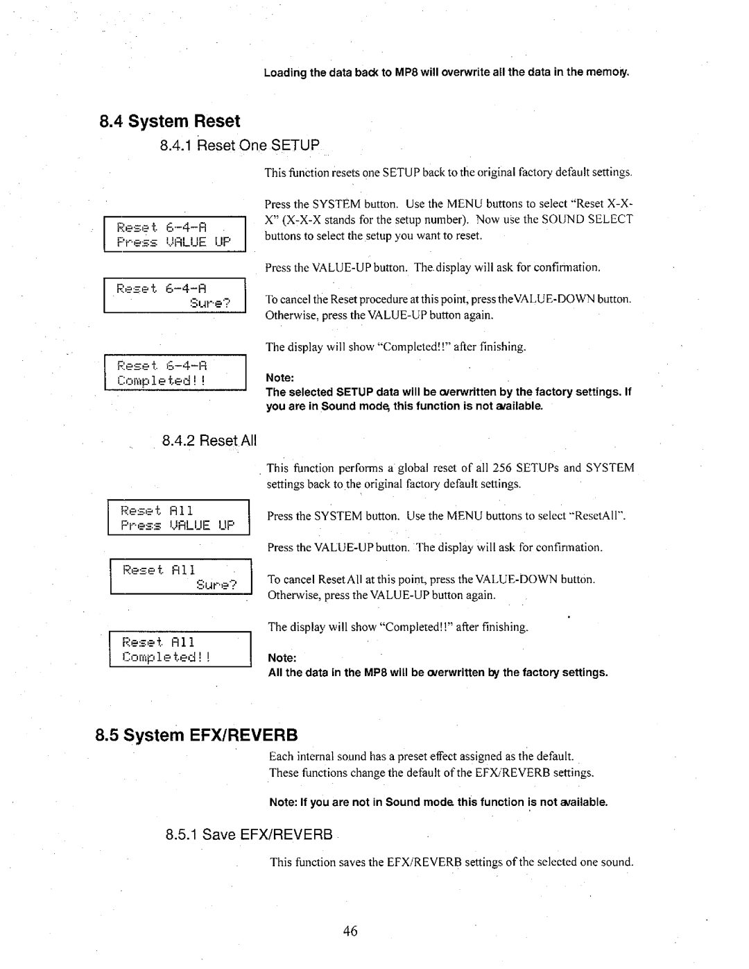 Kawai MP8 manual 