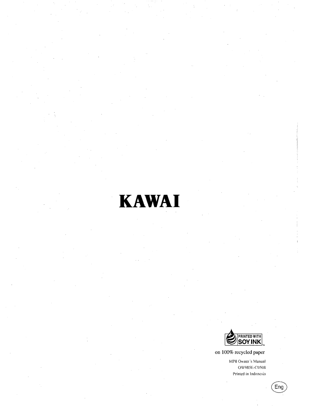 Kawai MP8 manual 