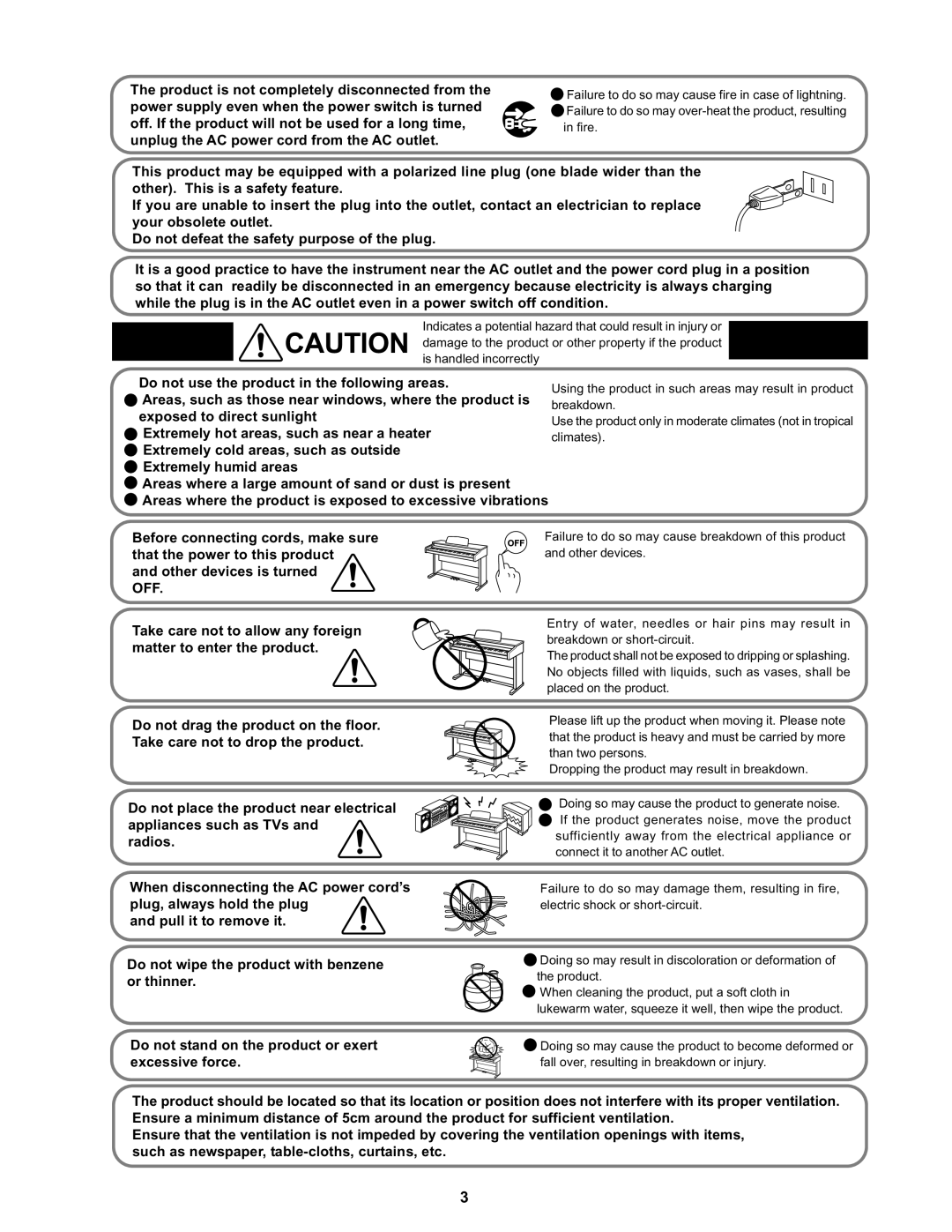 Kawai MP8II manual Is handled incorrectly 