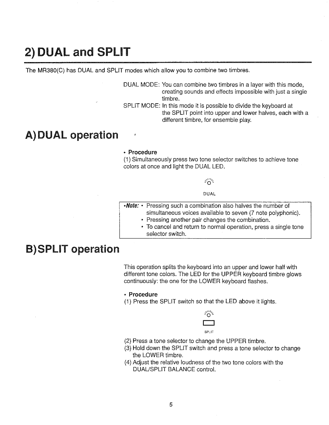 Kawai MR380(C) manual 