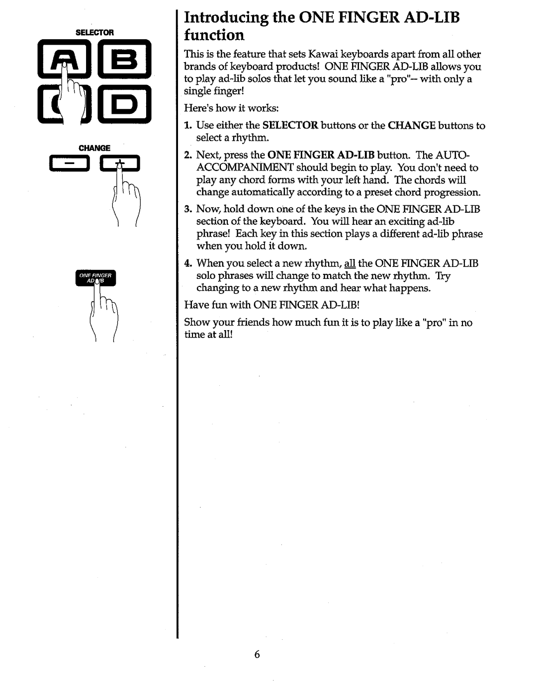 Kawai MS20 manual 