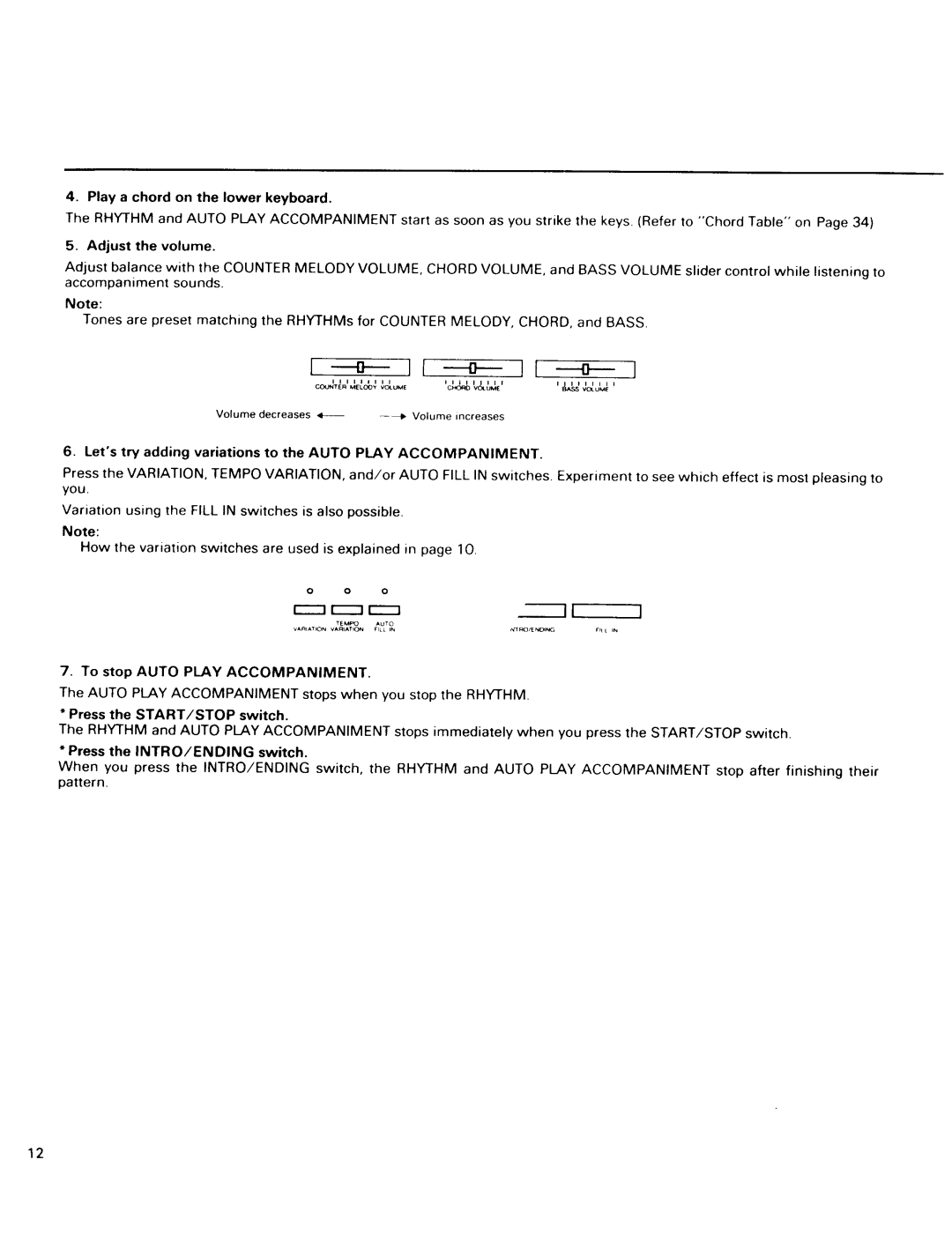 Kawai PV10, PV30 manual 