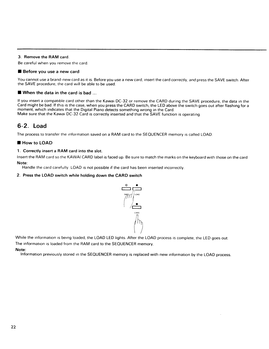 Kawai PV10, PV30 manual 