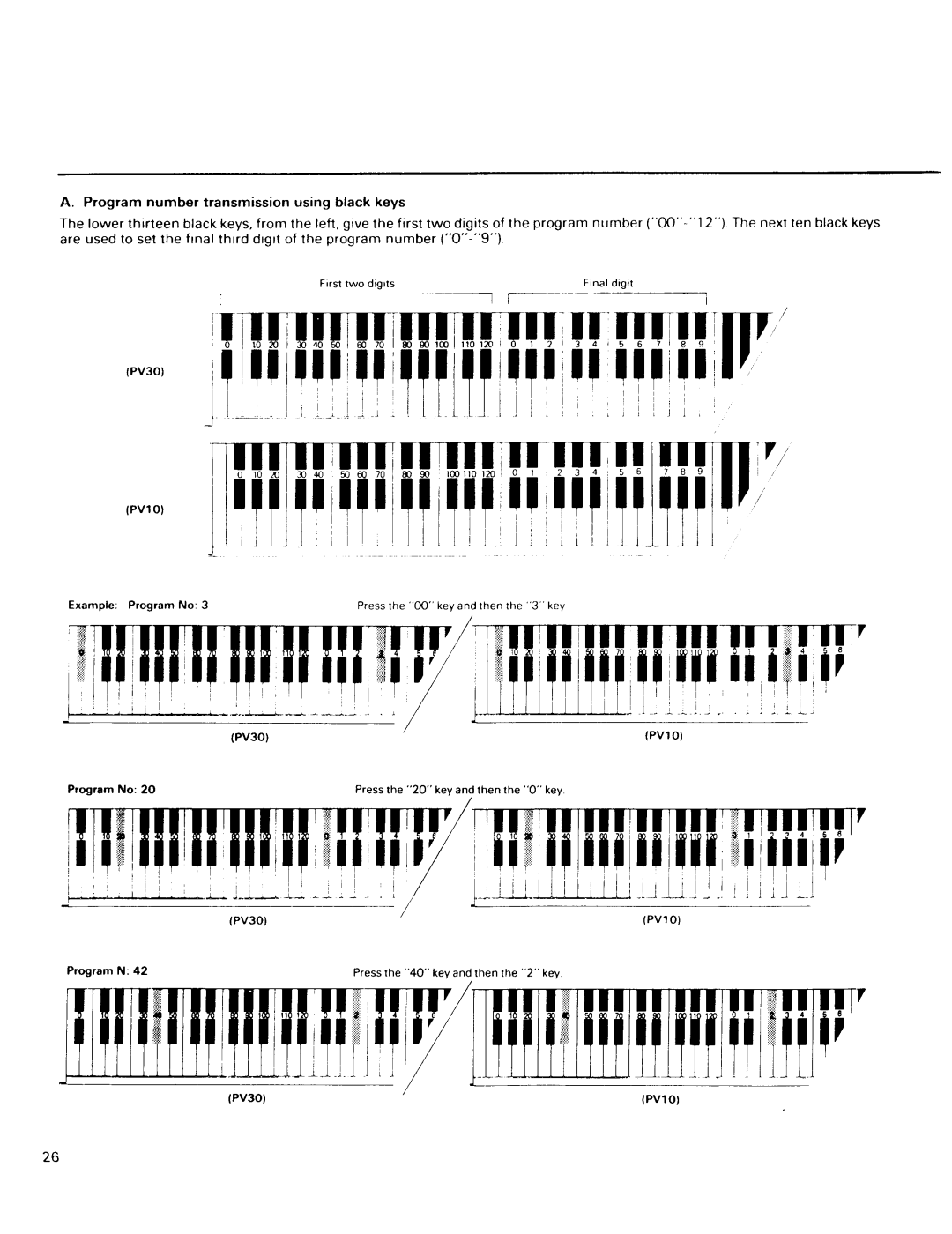 Kawai PV10, PV30 manual 