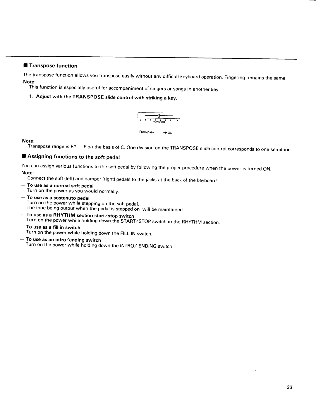 Kawai PV30, PV10 manual 