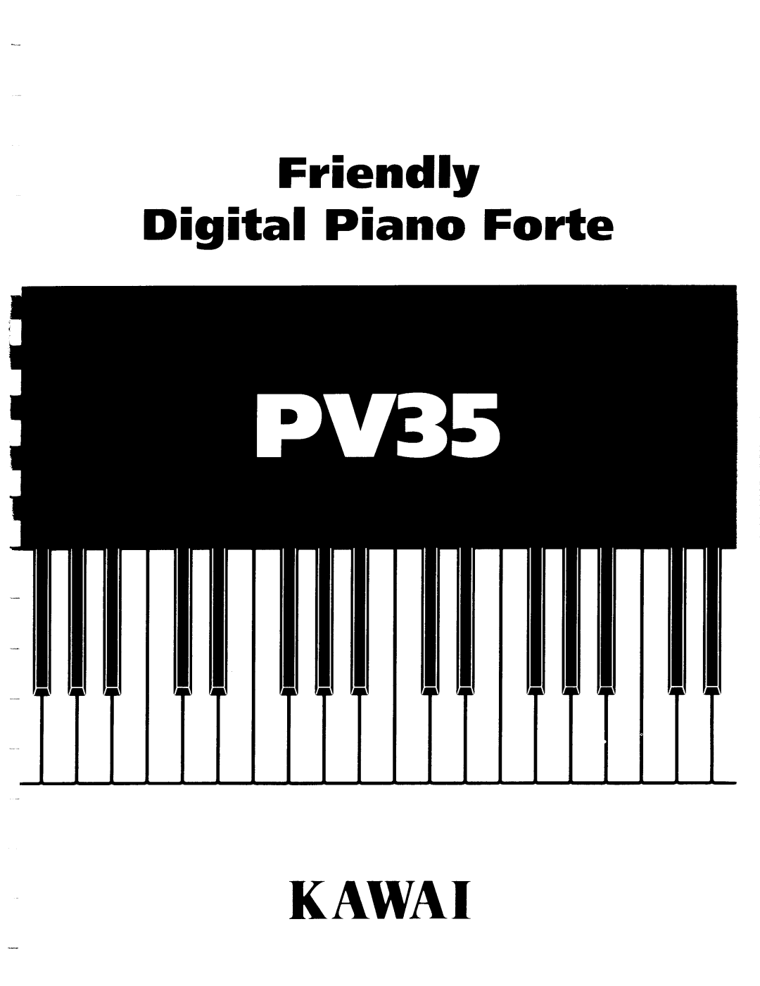 Kawai PV35 manual 