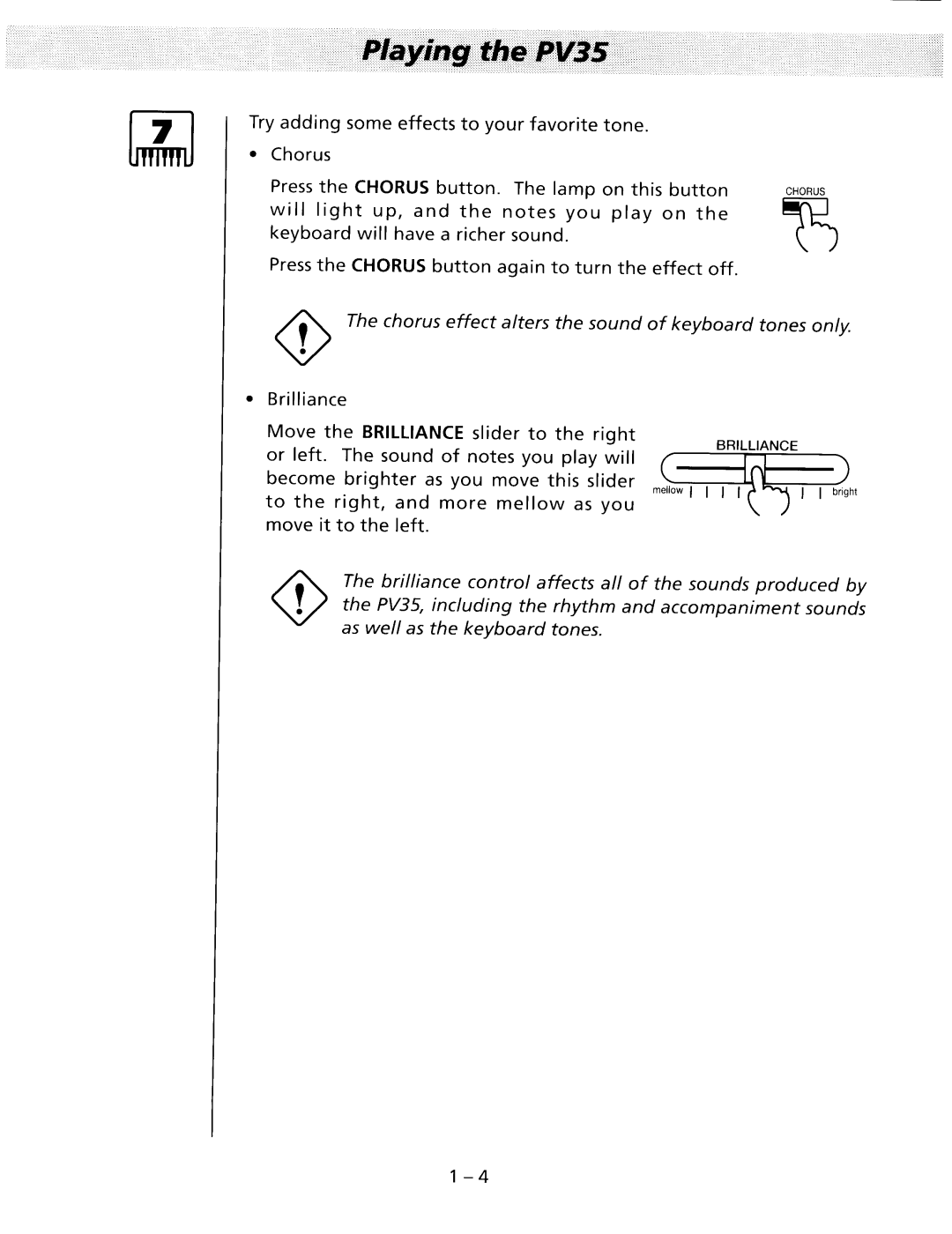 Kawai PV35 manual 