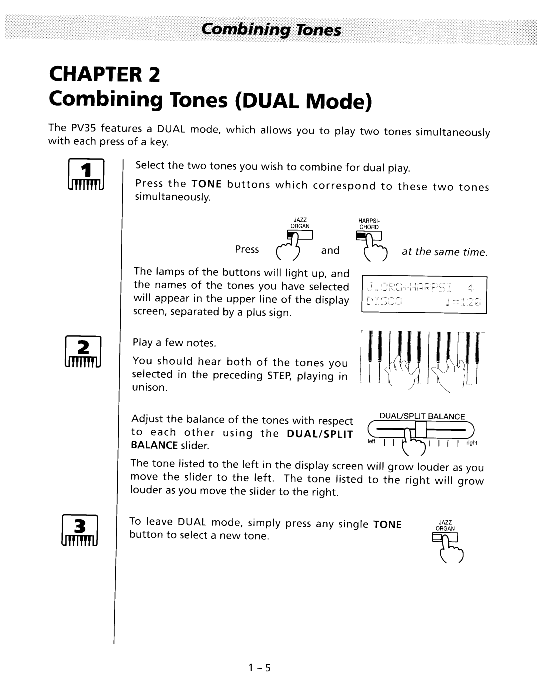 Kawai PV35 manual 