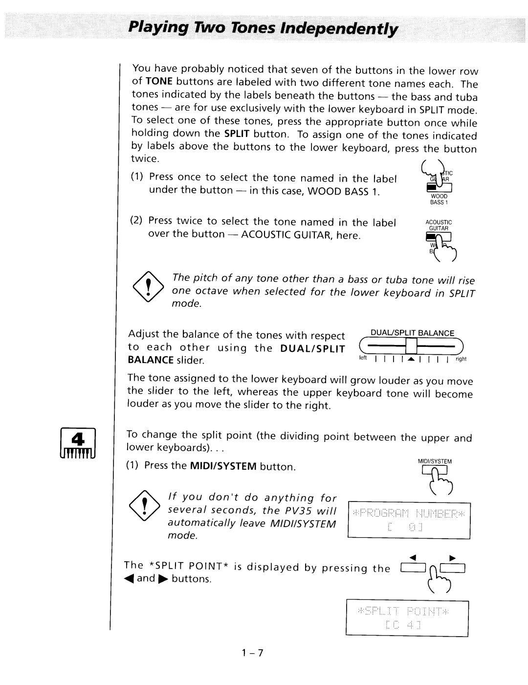 Kawai PV35 manual 