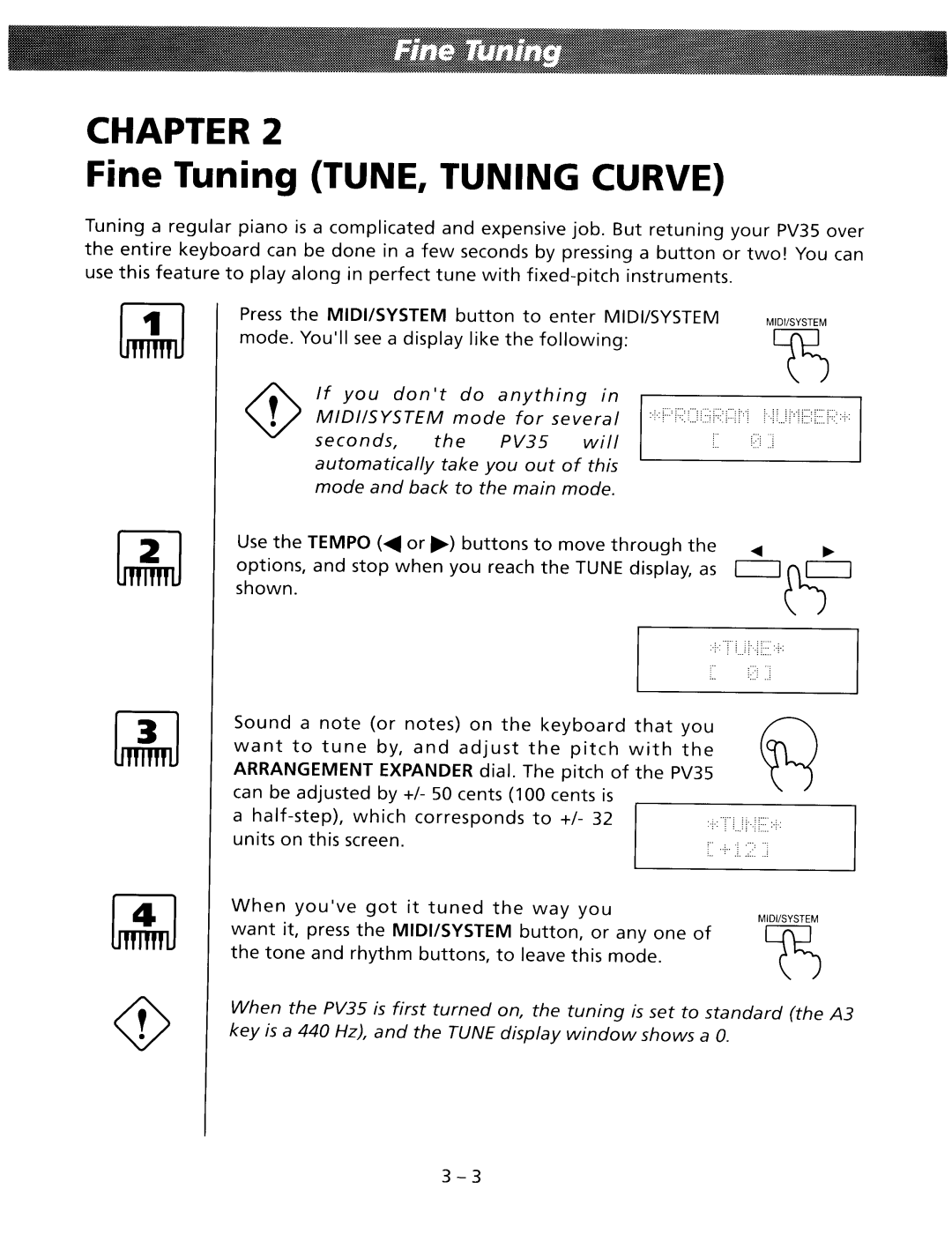 Kawai PV35 manual 