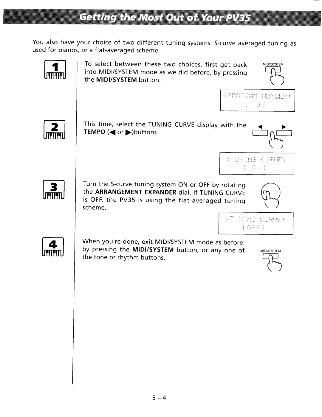 Kawai PV35 manual 