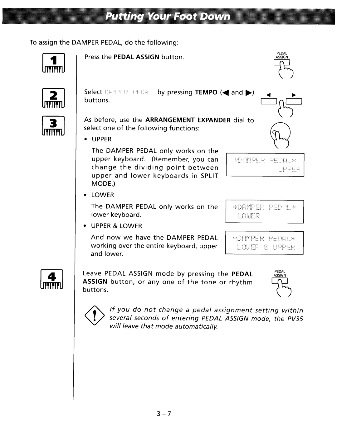 Kawai PV35 manual 