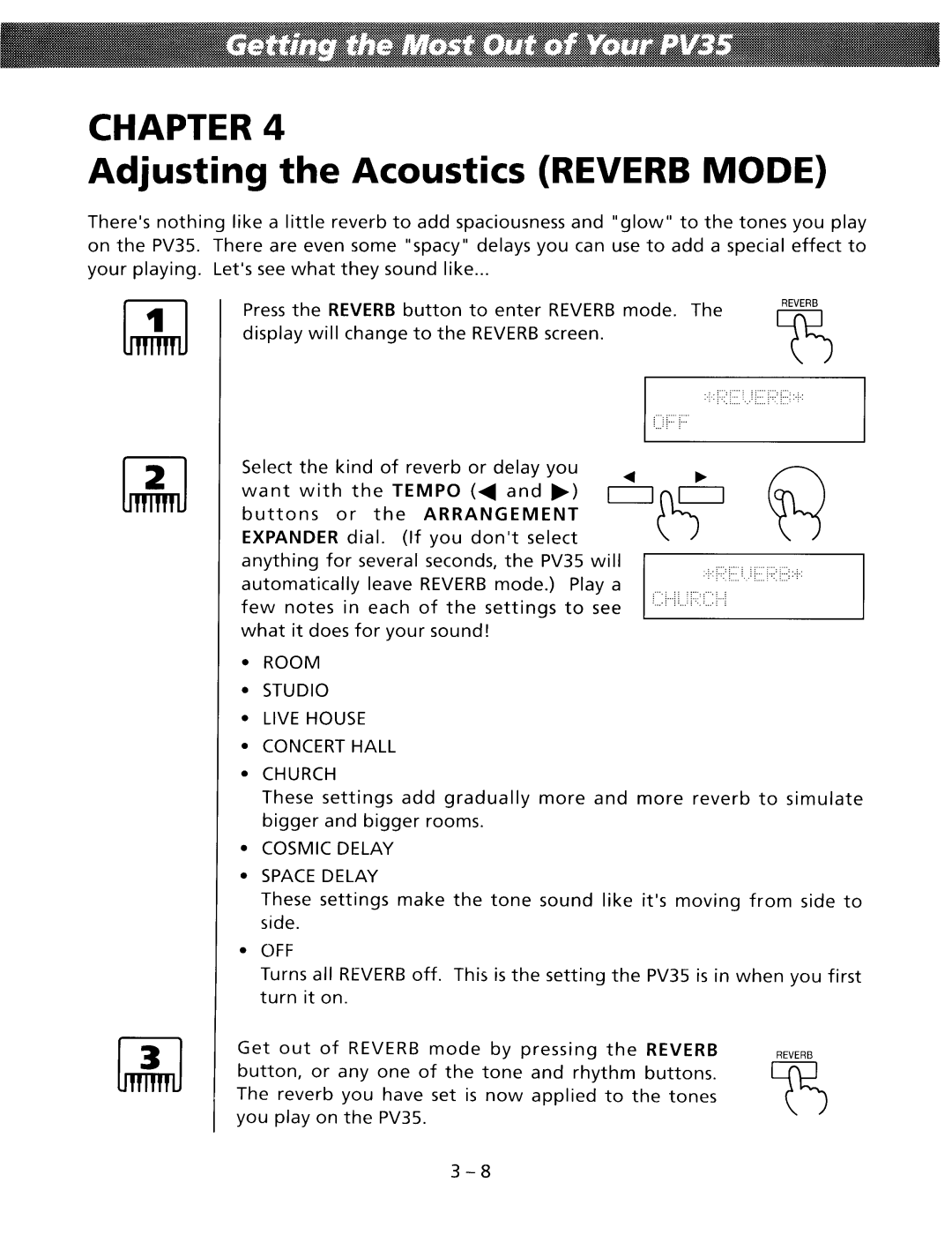 Kawai PV35 manual 