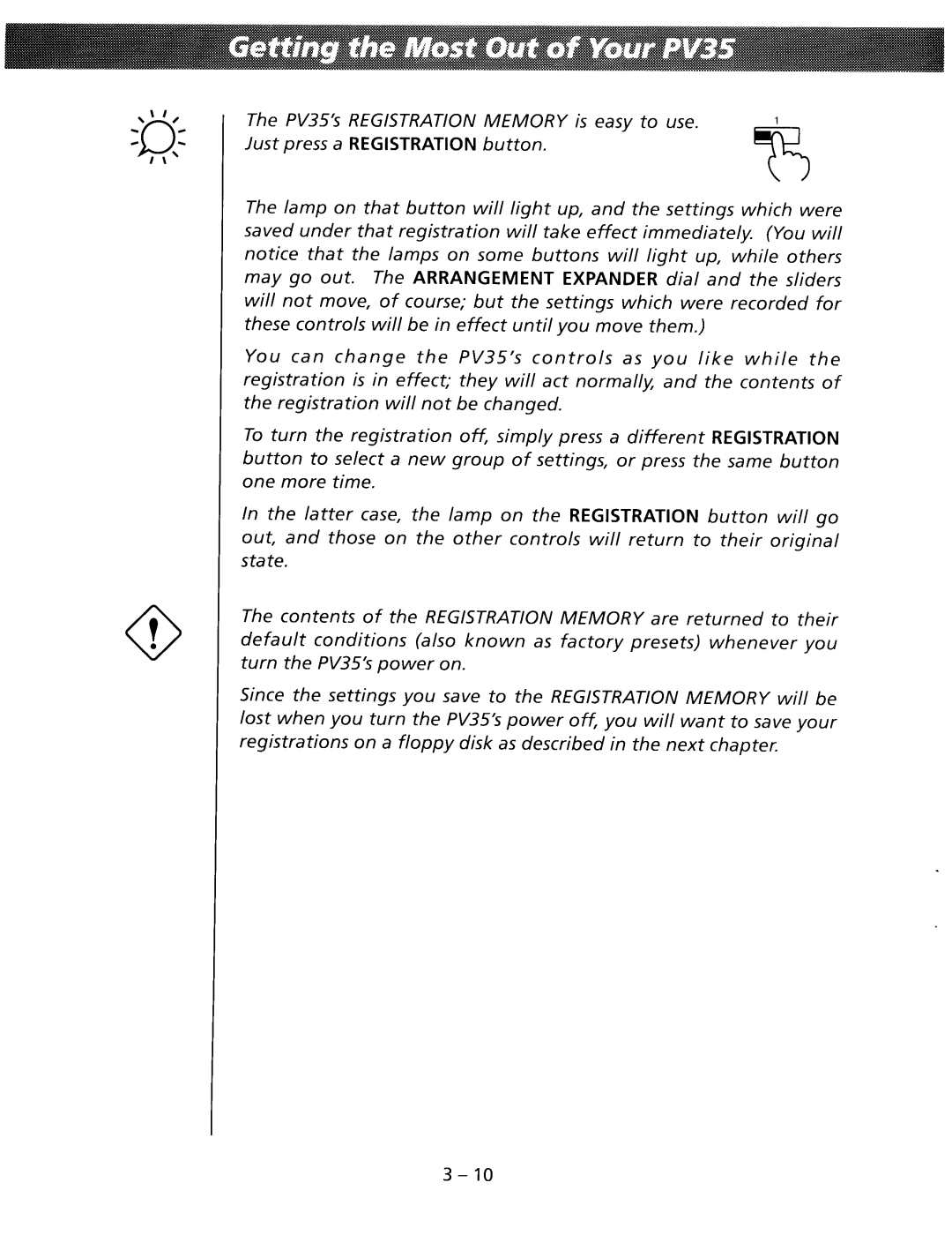 Kawai PV35 manual 