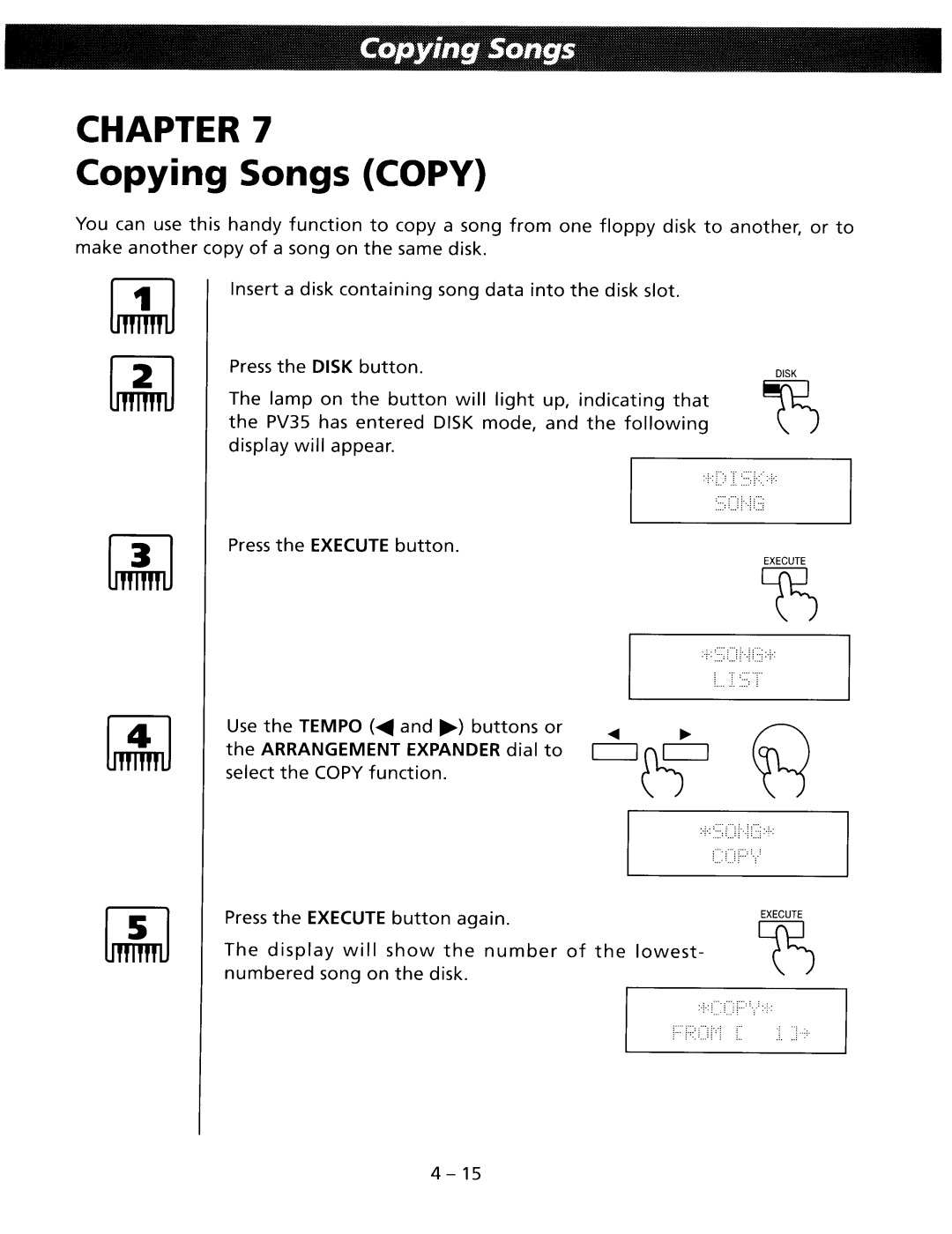 Kawai PV35 manual 