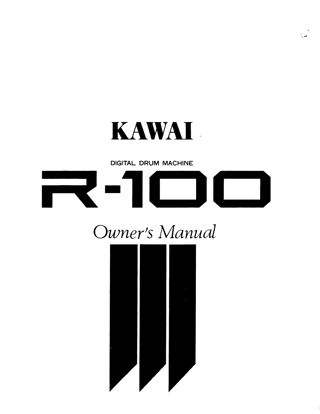 Kawai R100 manual 