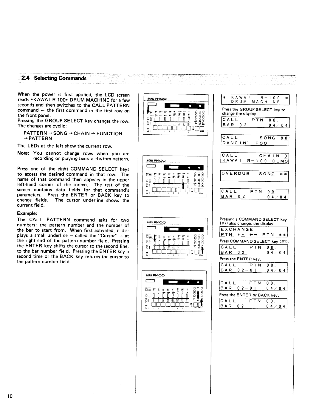 Kawai R100 manual 