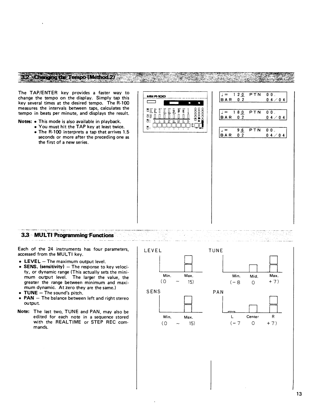 Kawai R100 manual 