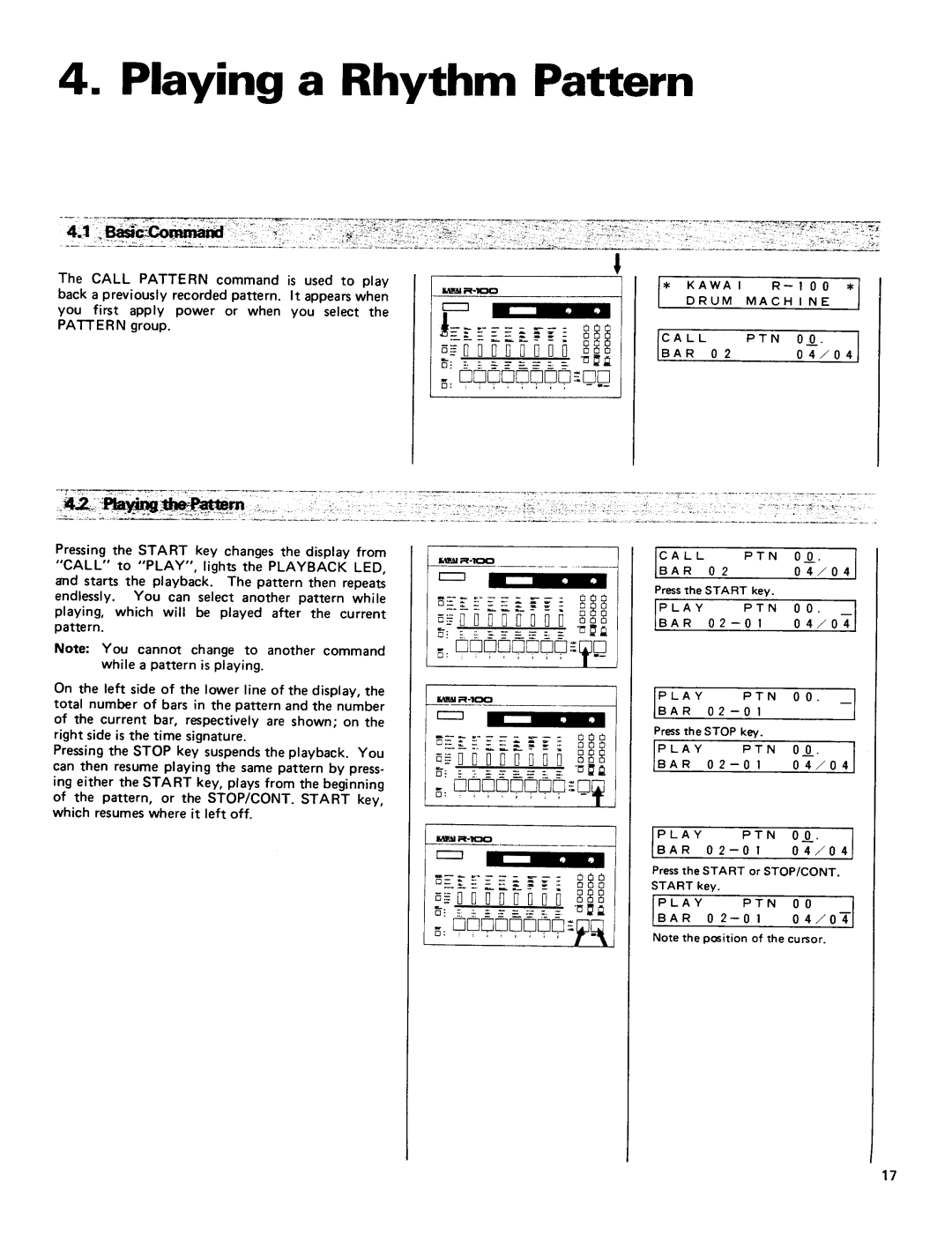 Kawai R100 manual 