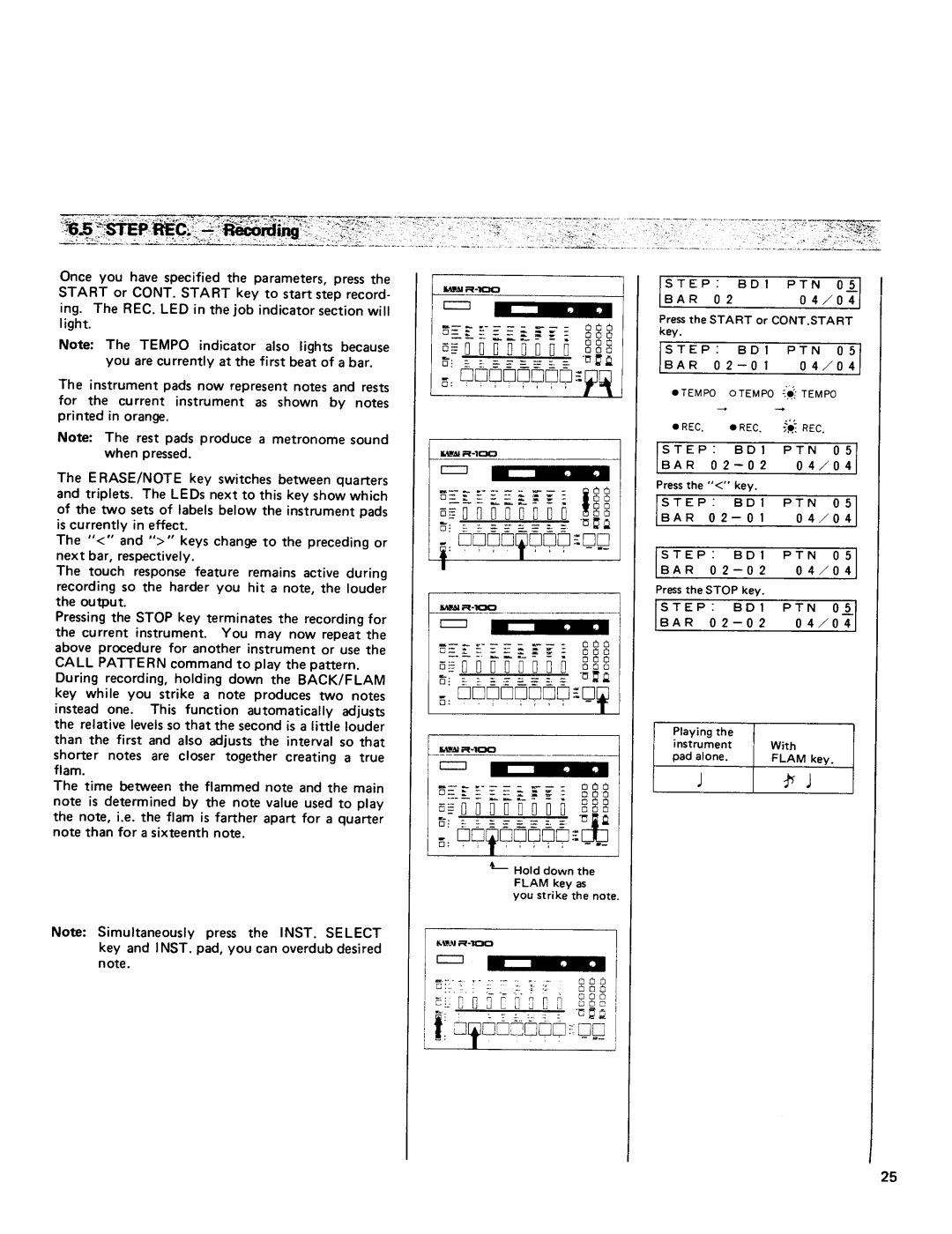 Kawai R100 manual 