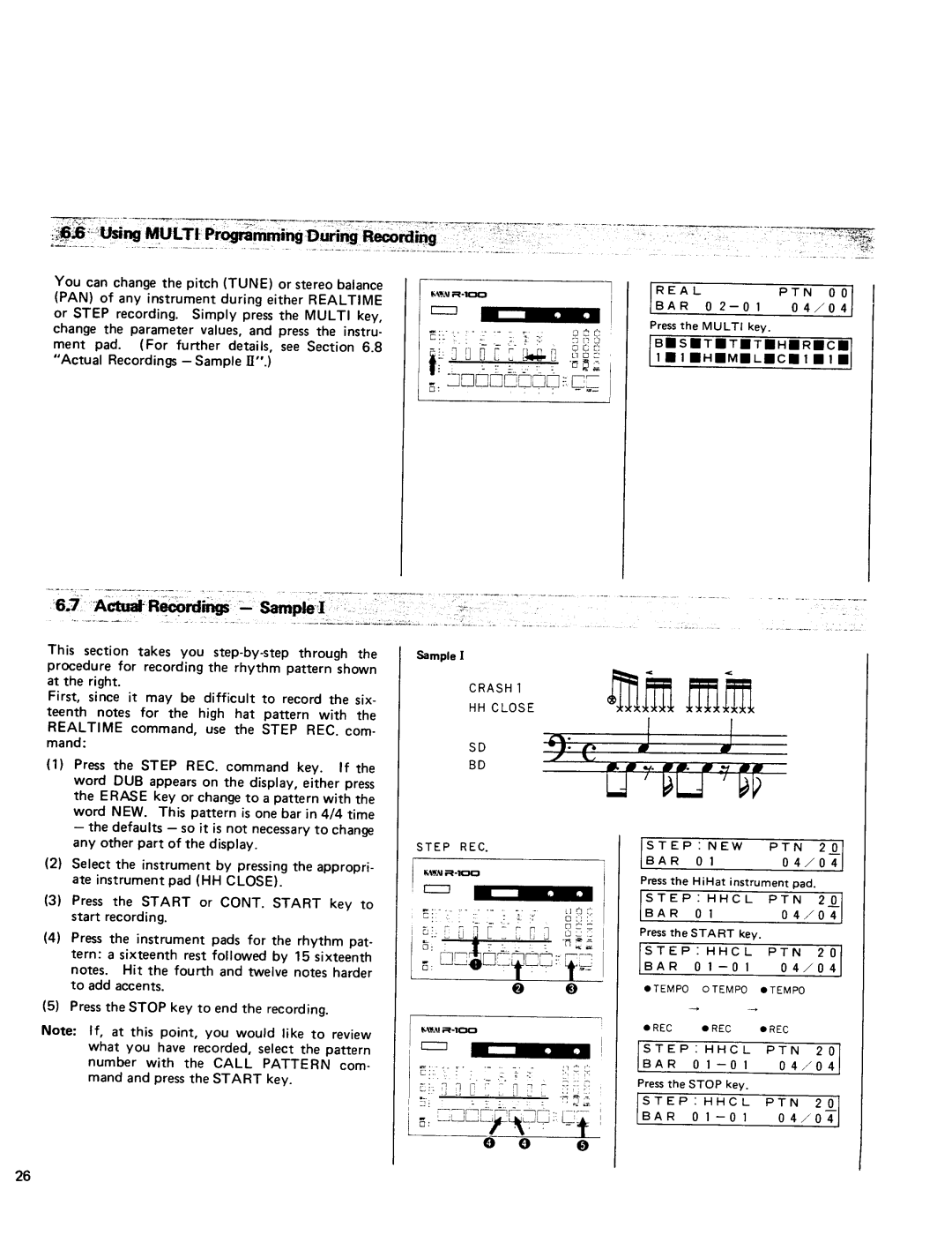 Kawai R100 manual 