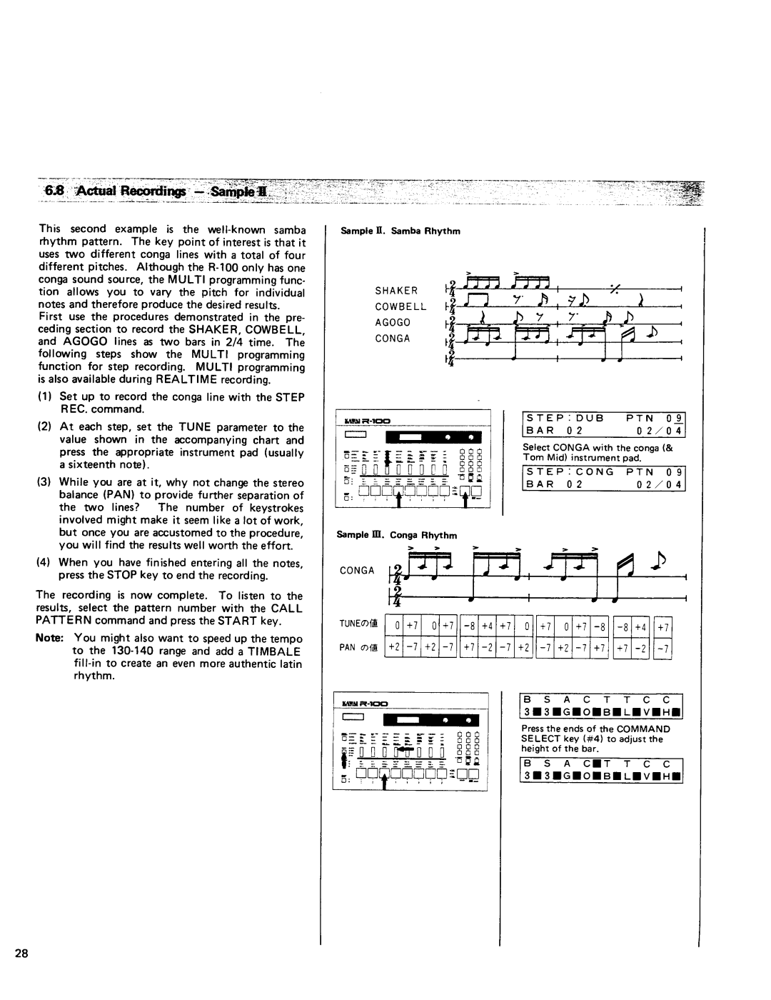 Kawai R100 manual 