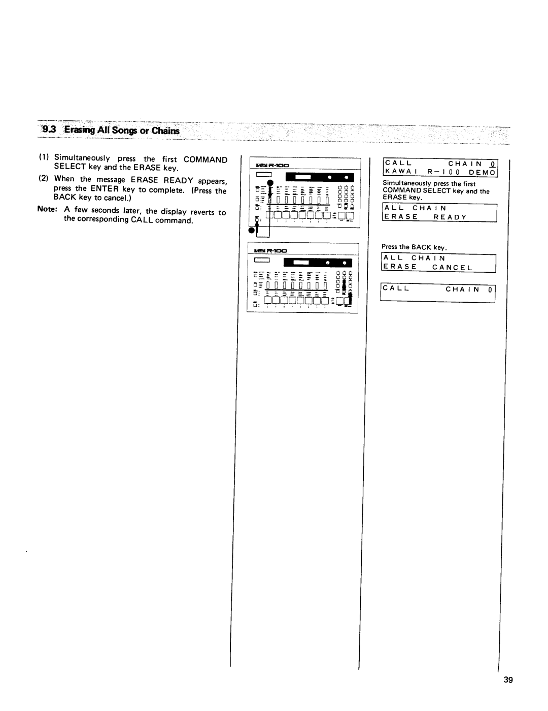 Kawai R100 manual 