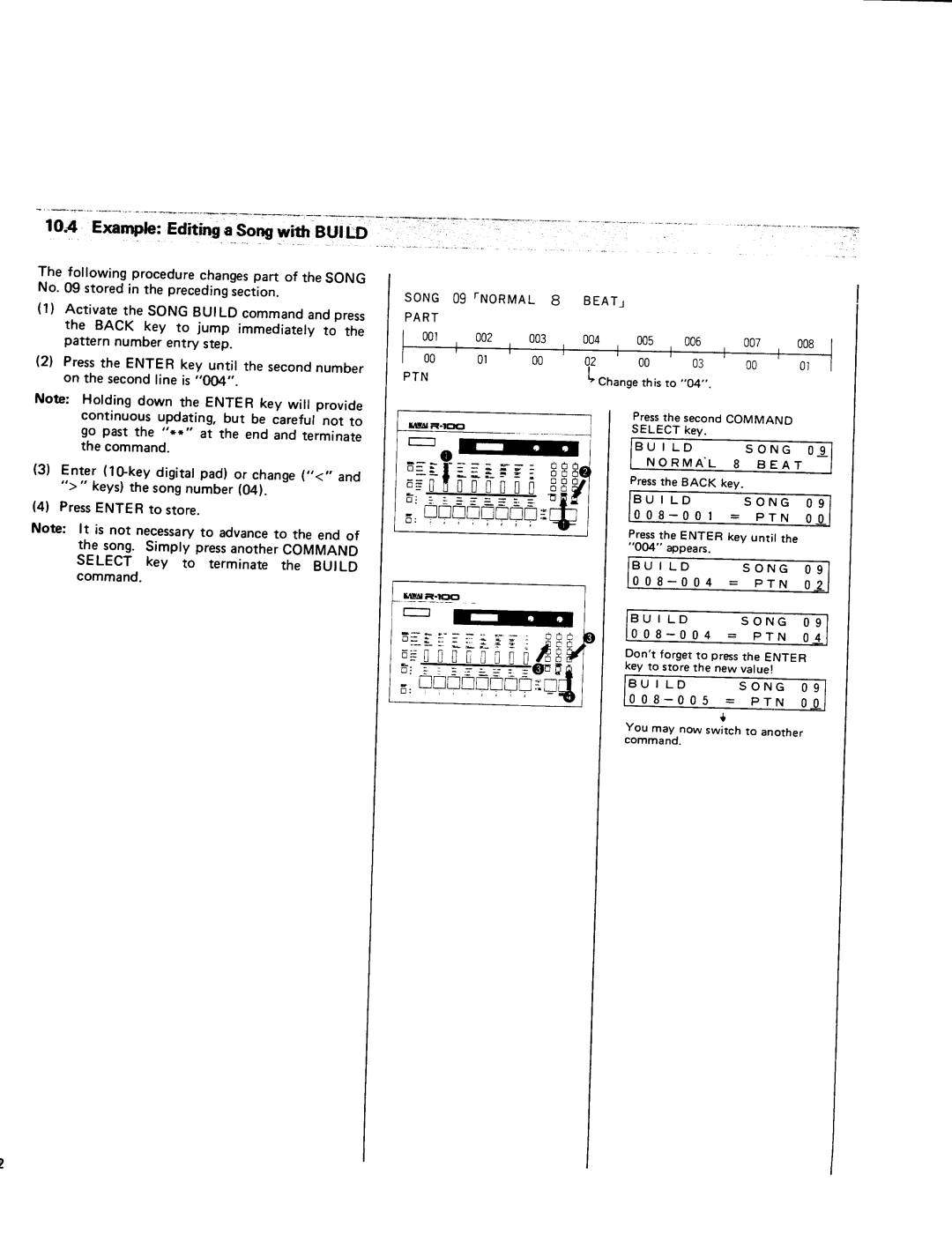 Kawai R100 manual 