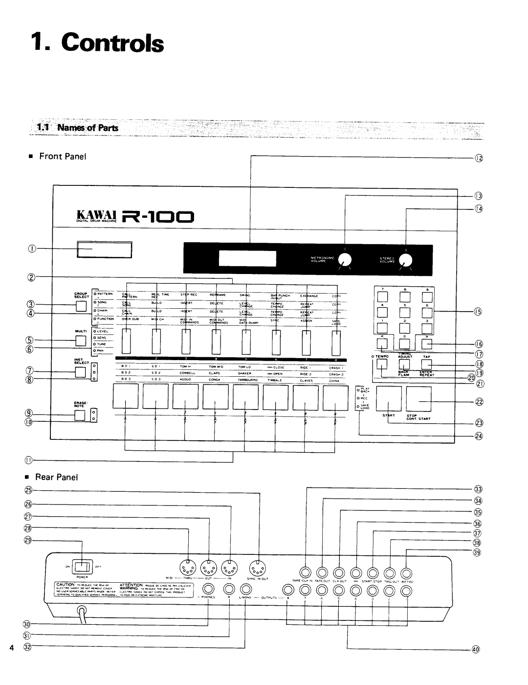 Kawai R100 manual 