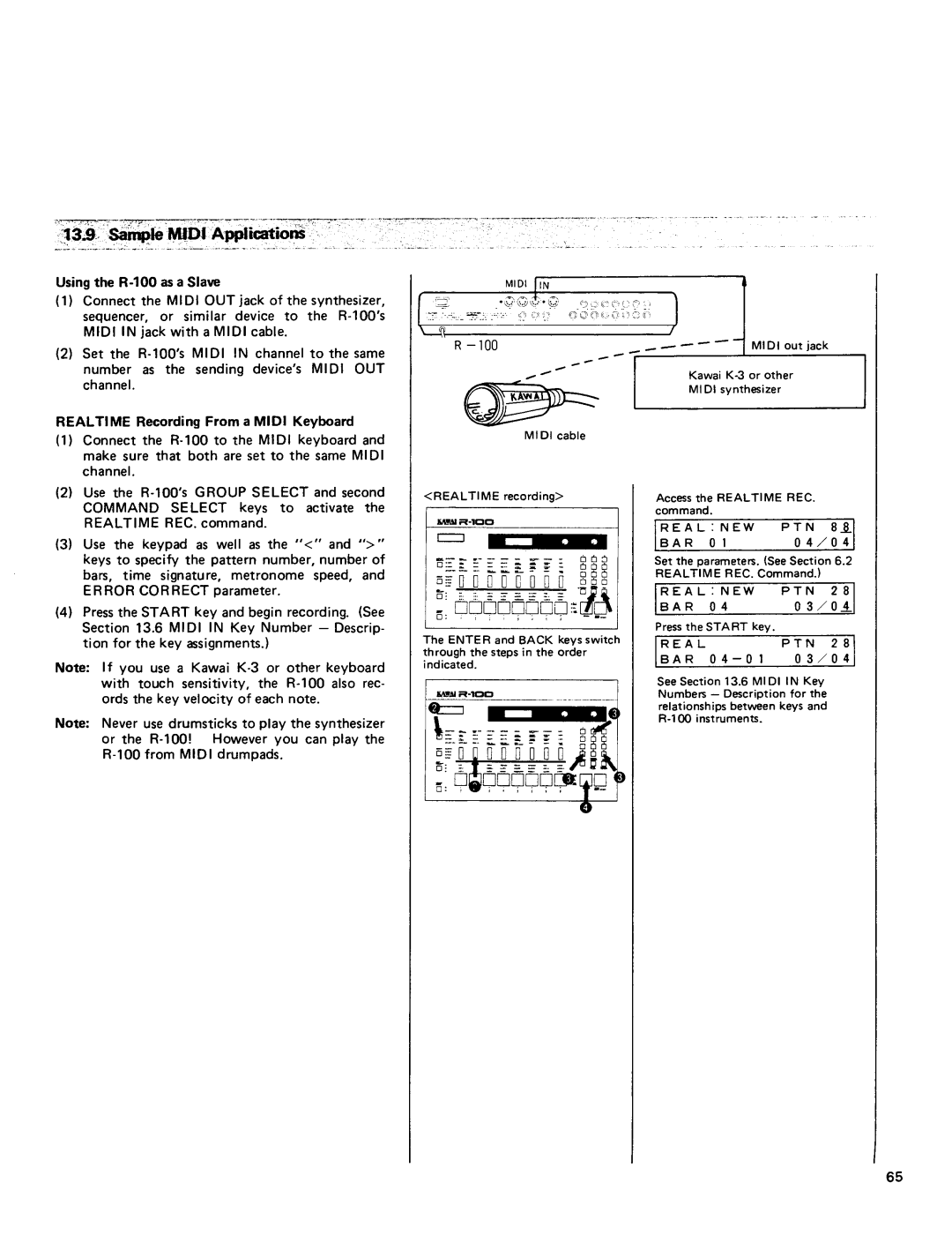 Kawai R100 manual 