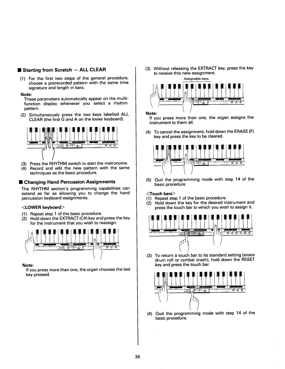 Kawai SR70, SR50 manual 