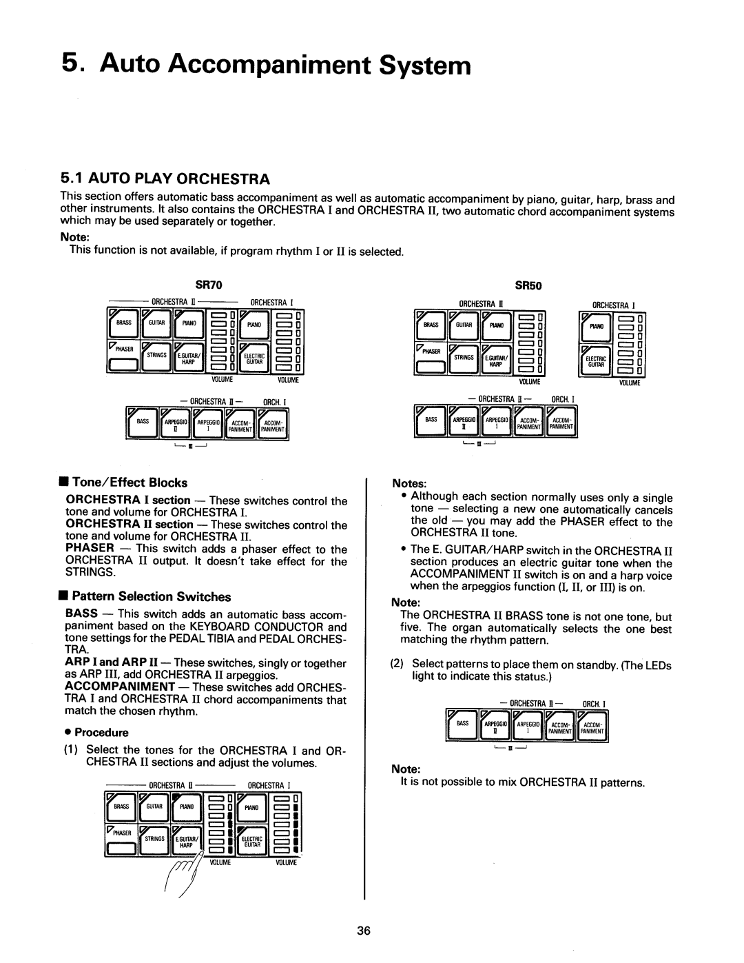 Kawai SR50, SR70 manual 