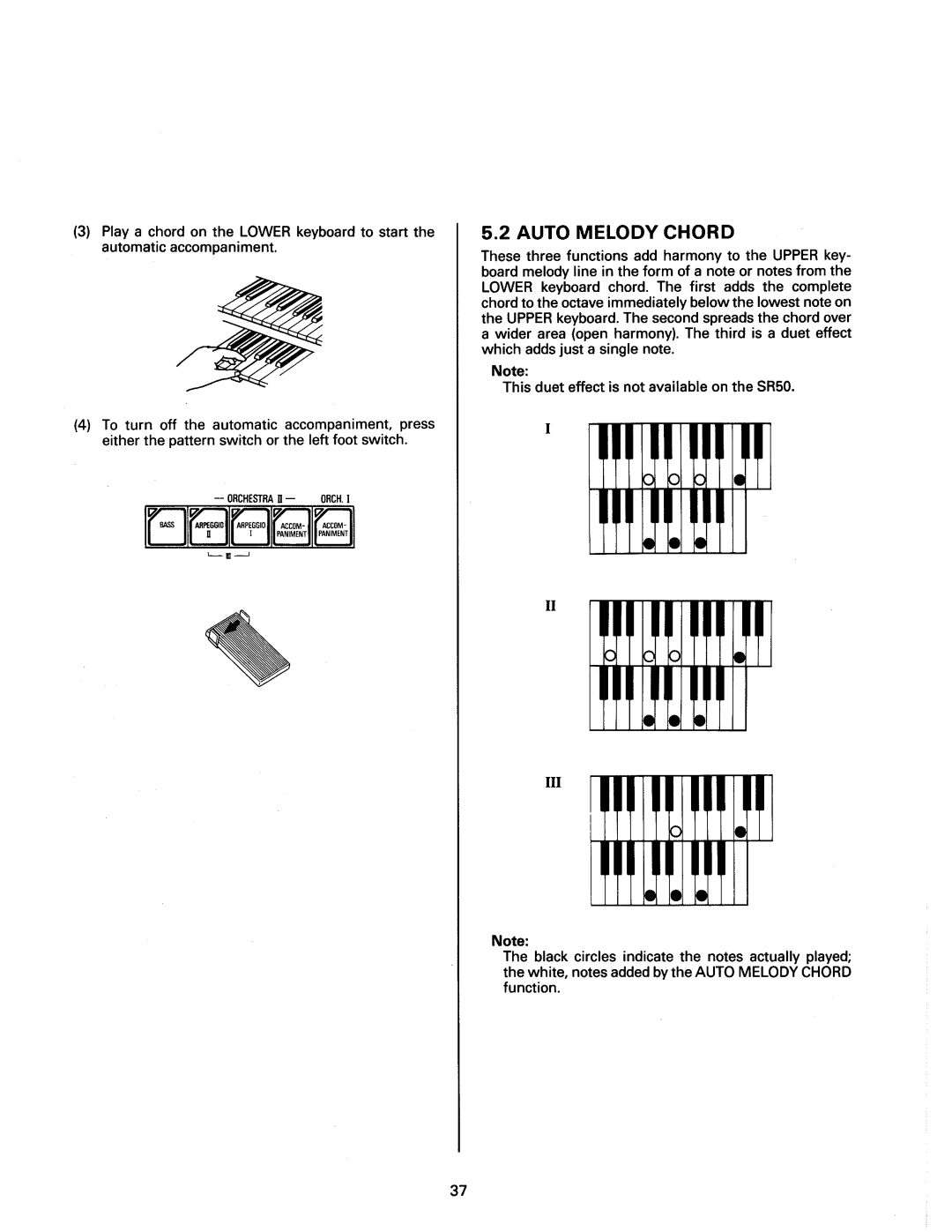 Kawai SR70, SR50 manual 