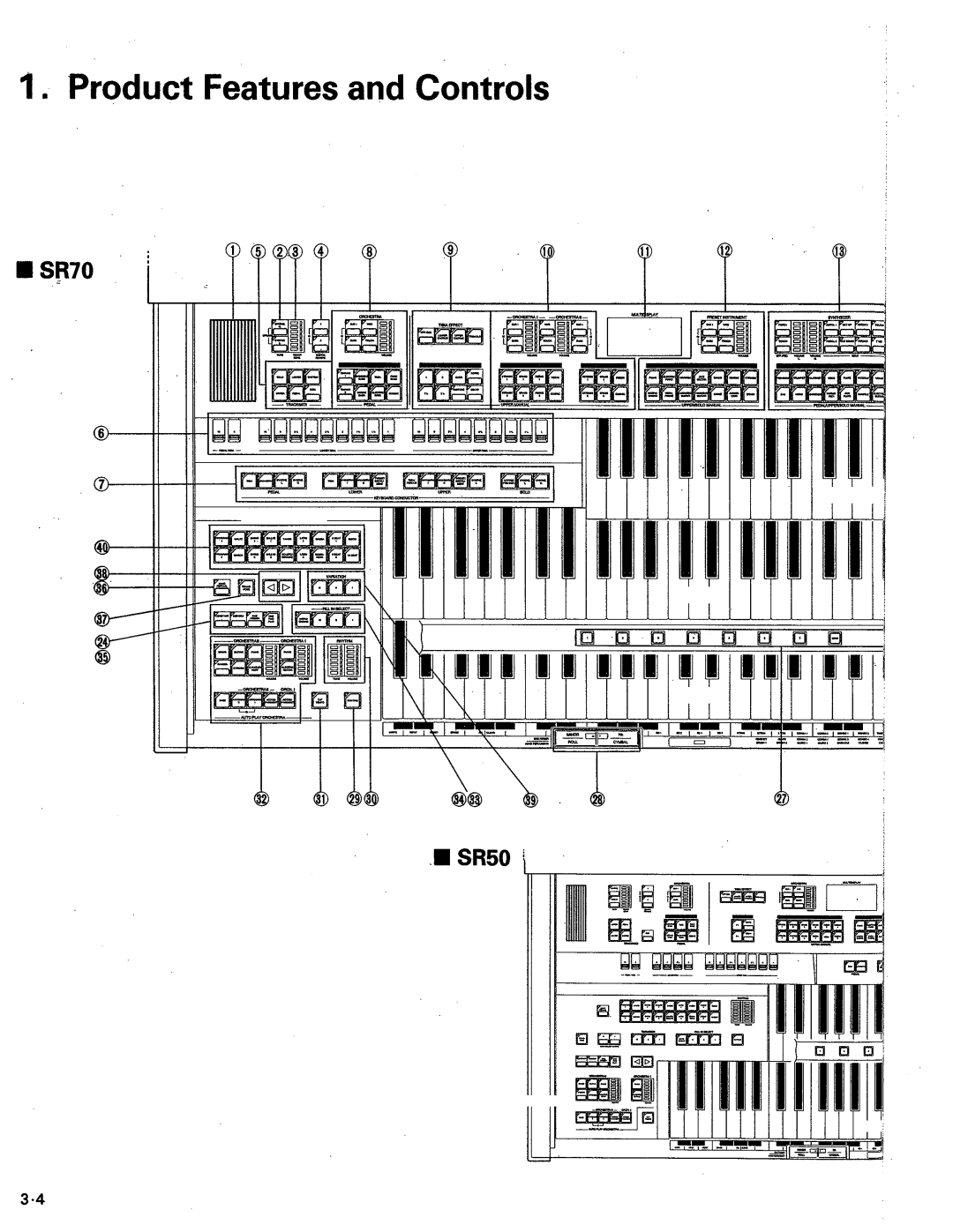 Kawai SR50, SR70 manual 