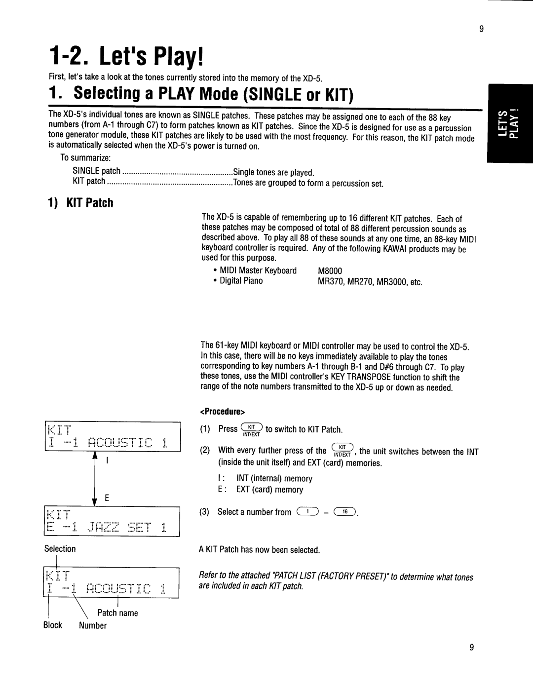 Kawai XD-5 manual 