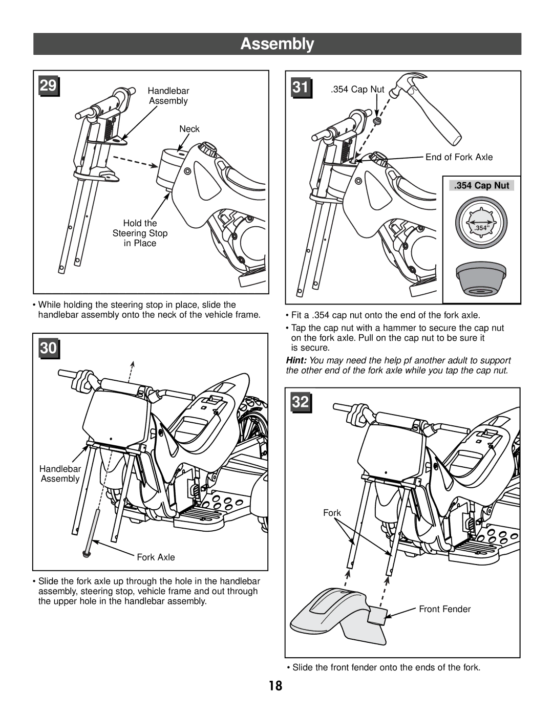 Kawasaki 73600 owner manual Handlebar Cap Nut 