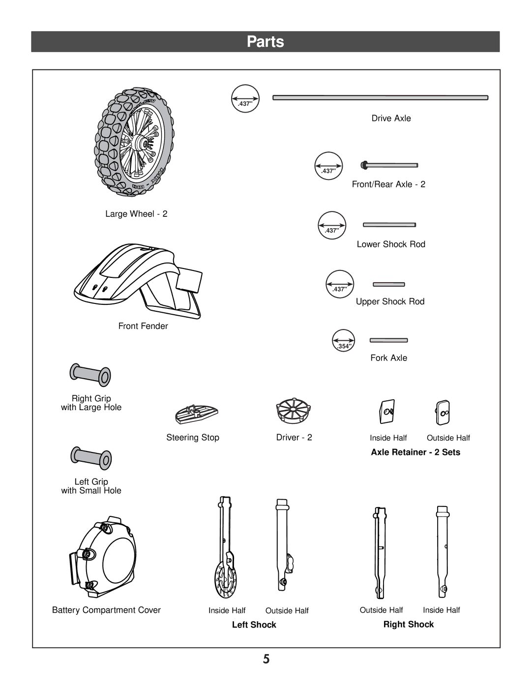 Kawasaki 73600 owner manual Parts 