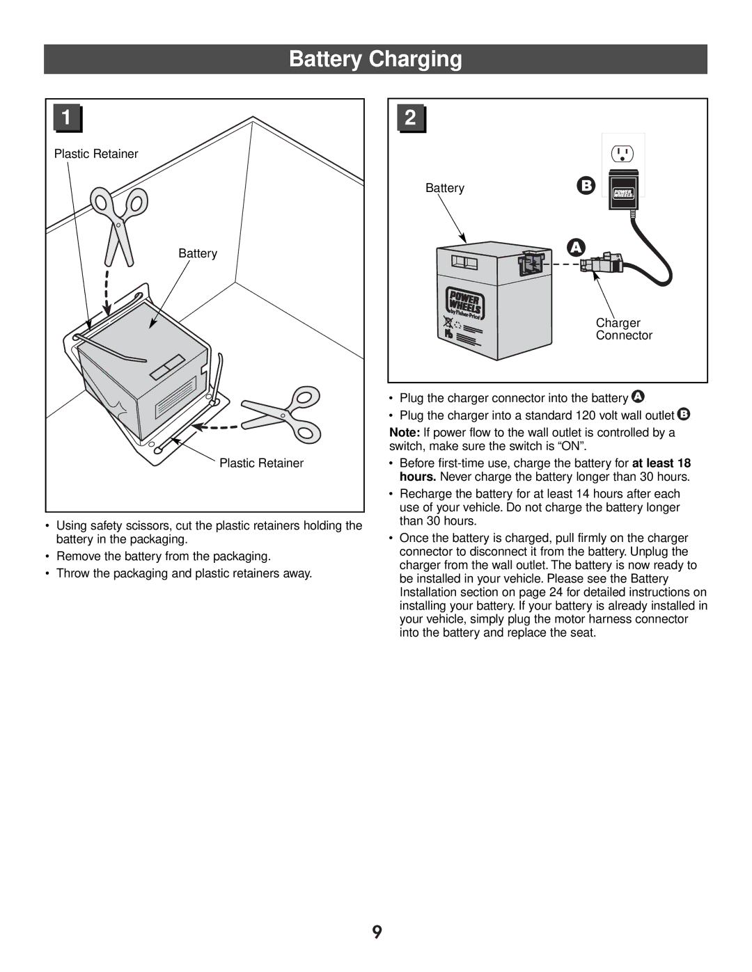 Kawasaki 73600 owner manual Battery Charging 