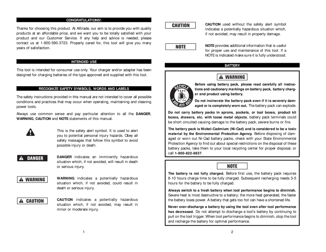 Kawasaki 840051 instruction manual Congratulations 