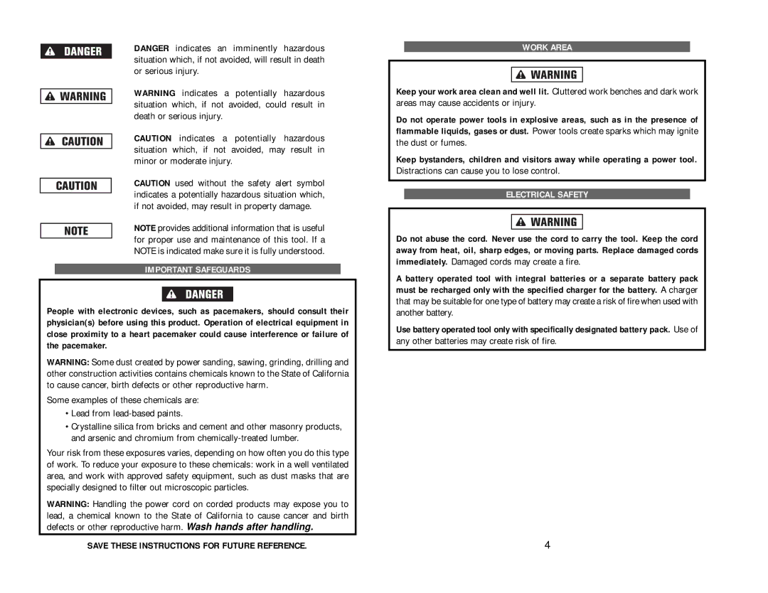 Kawasaki 840056 instruction manual Important Safeguards 