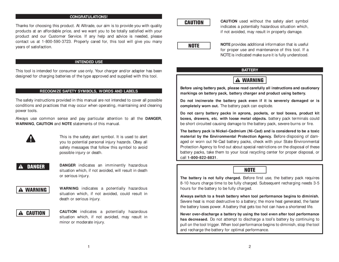 Kawasaki 840108 instruction manual Congratulations 