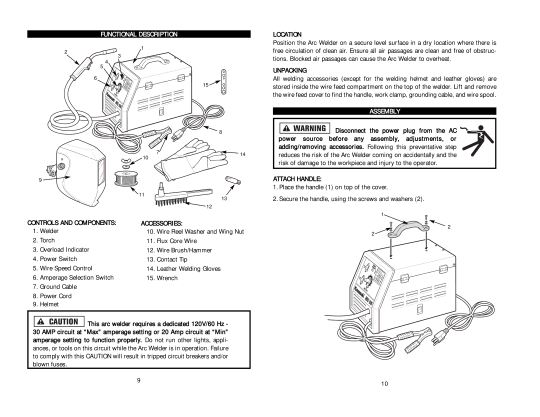 Kawasaki 840641 instruction manual Functional Description, Assembly 