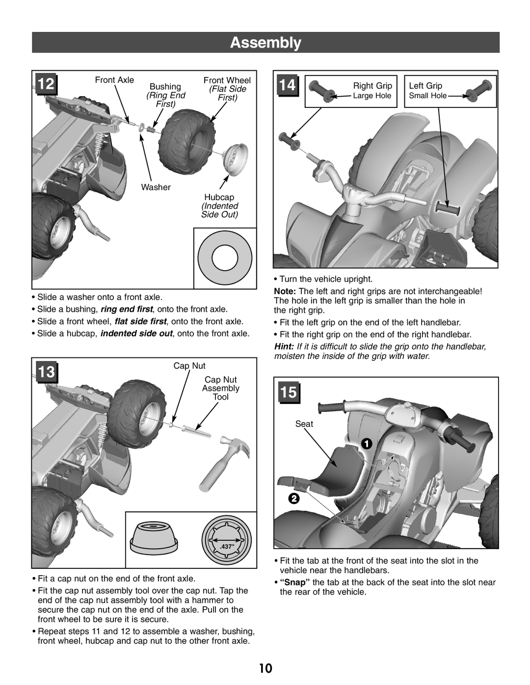 Kawasaki B9272 owner manual Flat Side 